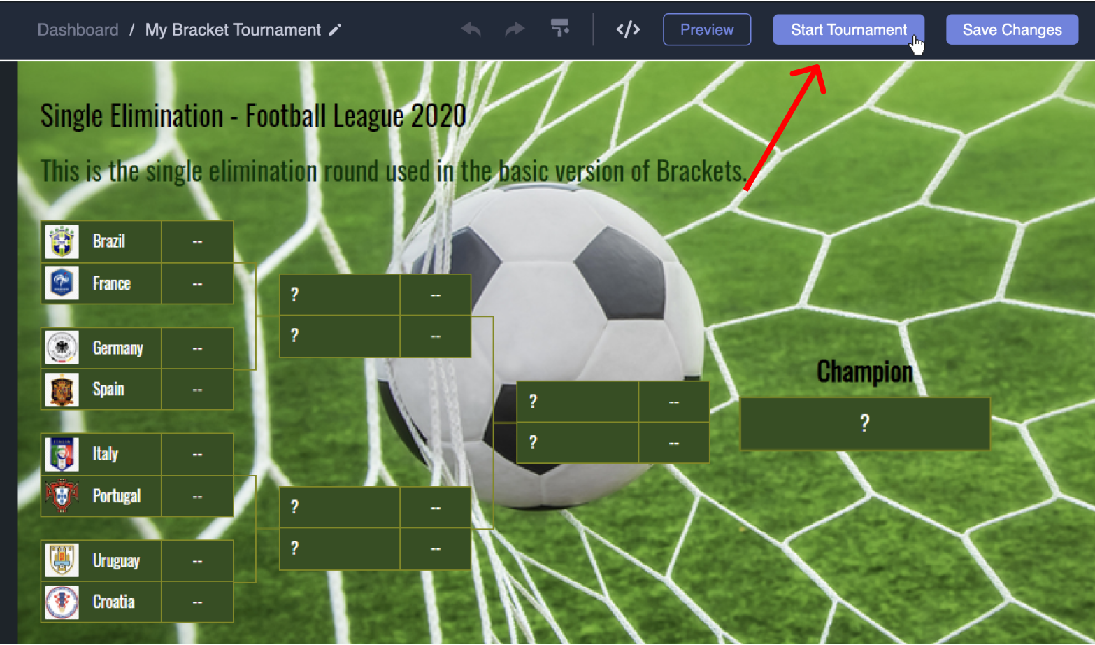 How to Start a Tournament And Publish Your Bracket? Common Ninja